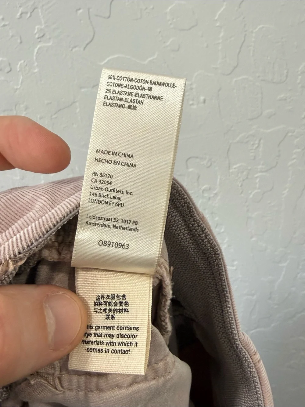 Free People We the Free Pink Corduroy Flare Pull-on Pants Size 28